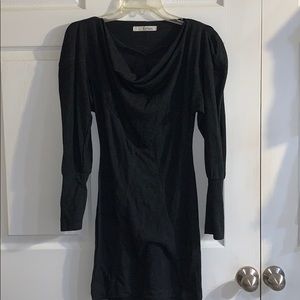 fLuXuS long sleeve gray Dress